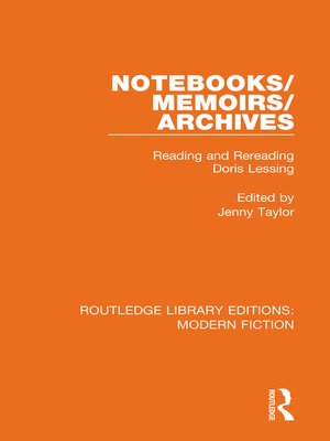 cover image of Notebooks/Memoirs/Archives